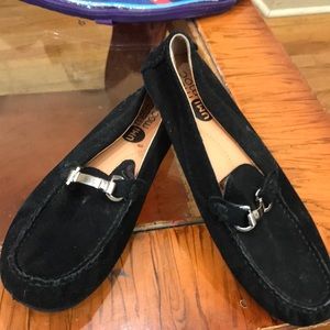 Boys black suede shoes